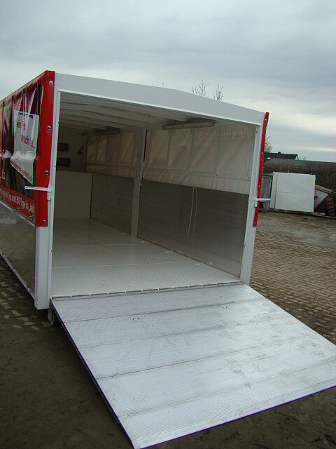 Federentlastete Aluminiumklappe