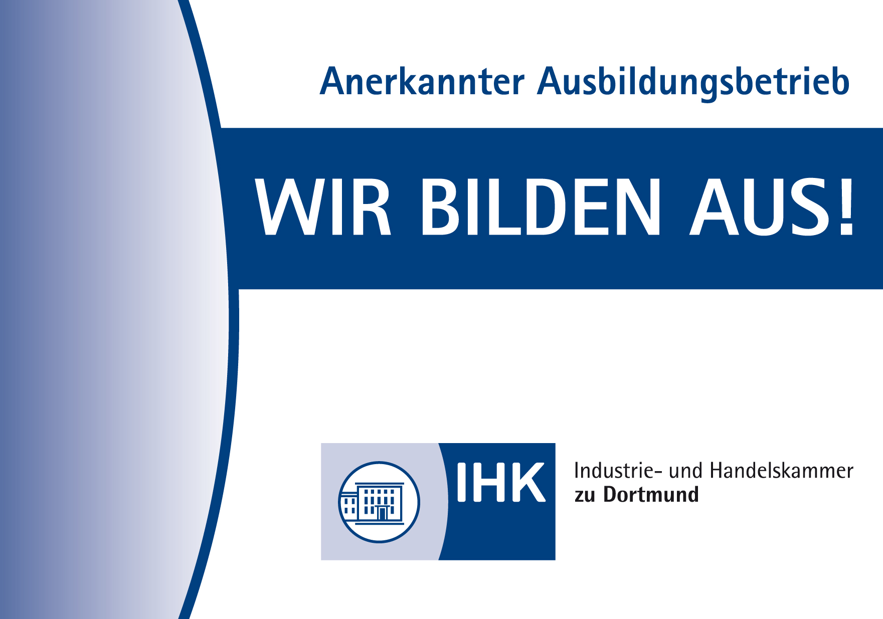 Anerkannter IHK-Ausbildungsbetrieb